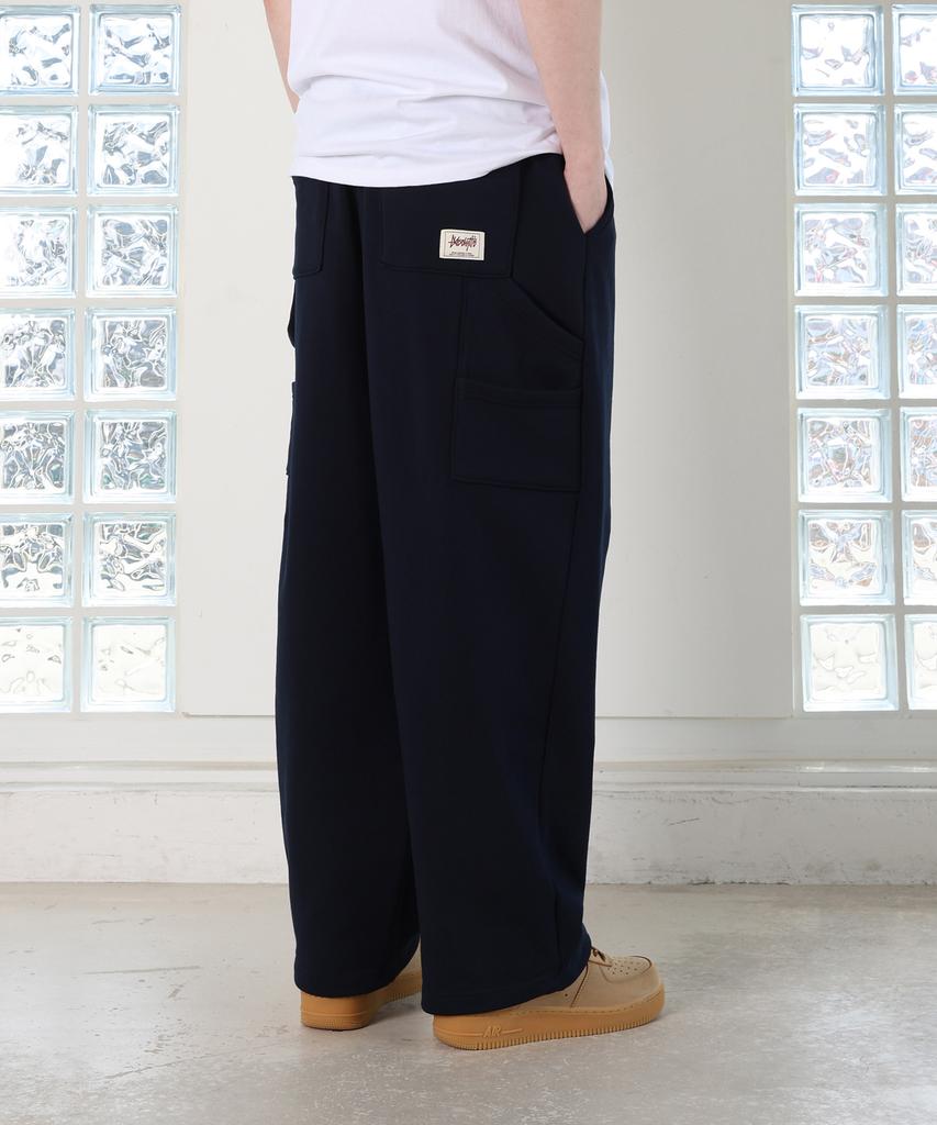 Yosemiti Pintuck Carpenter Wide Sweatpants Navy Ylp-601