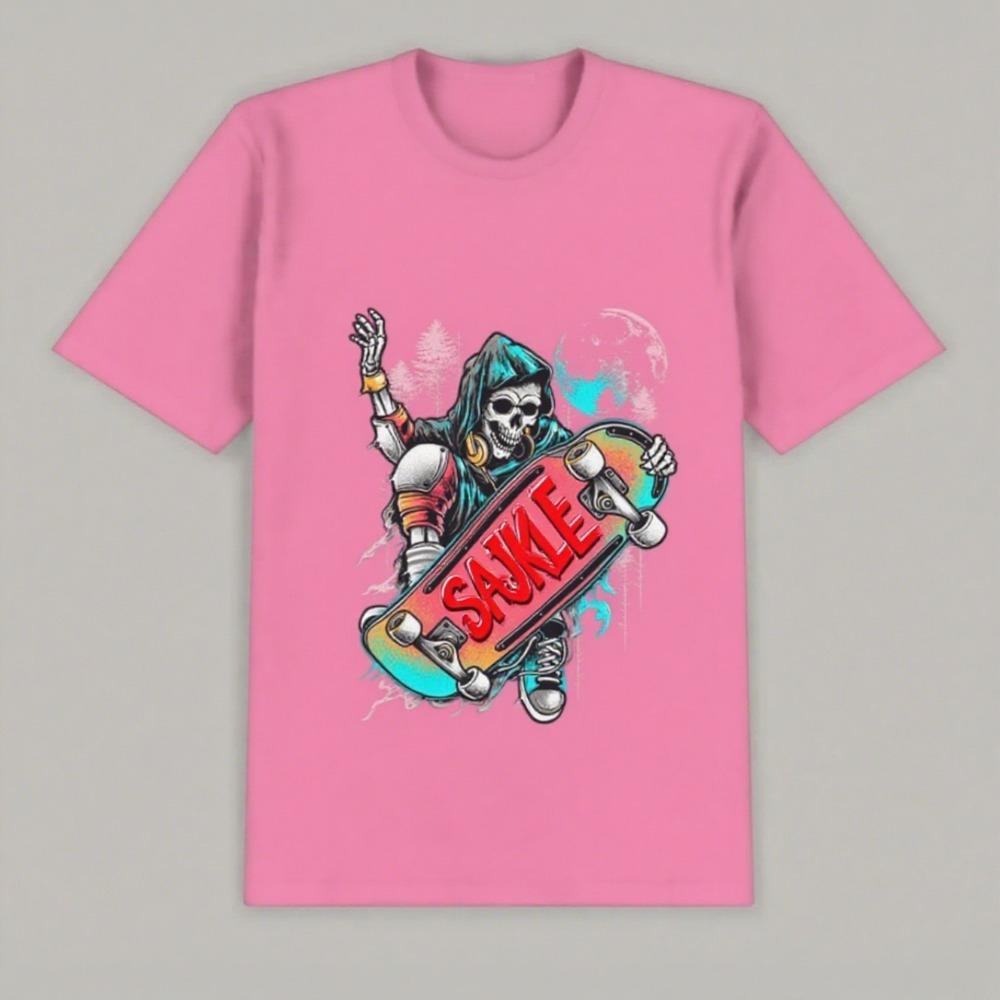 Fashion High-quality Leisure Cotton Short-sleeved and Couples Street Daily Style Best-selling Light Comfortable Printed T-shirts