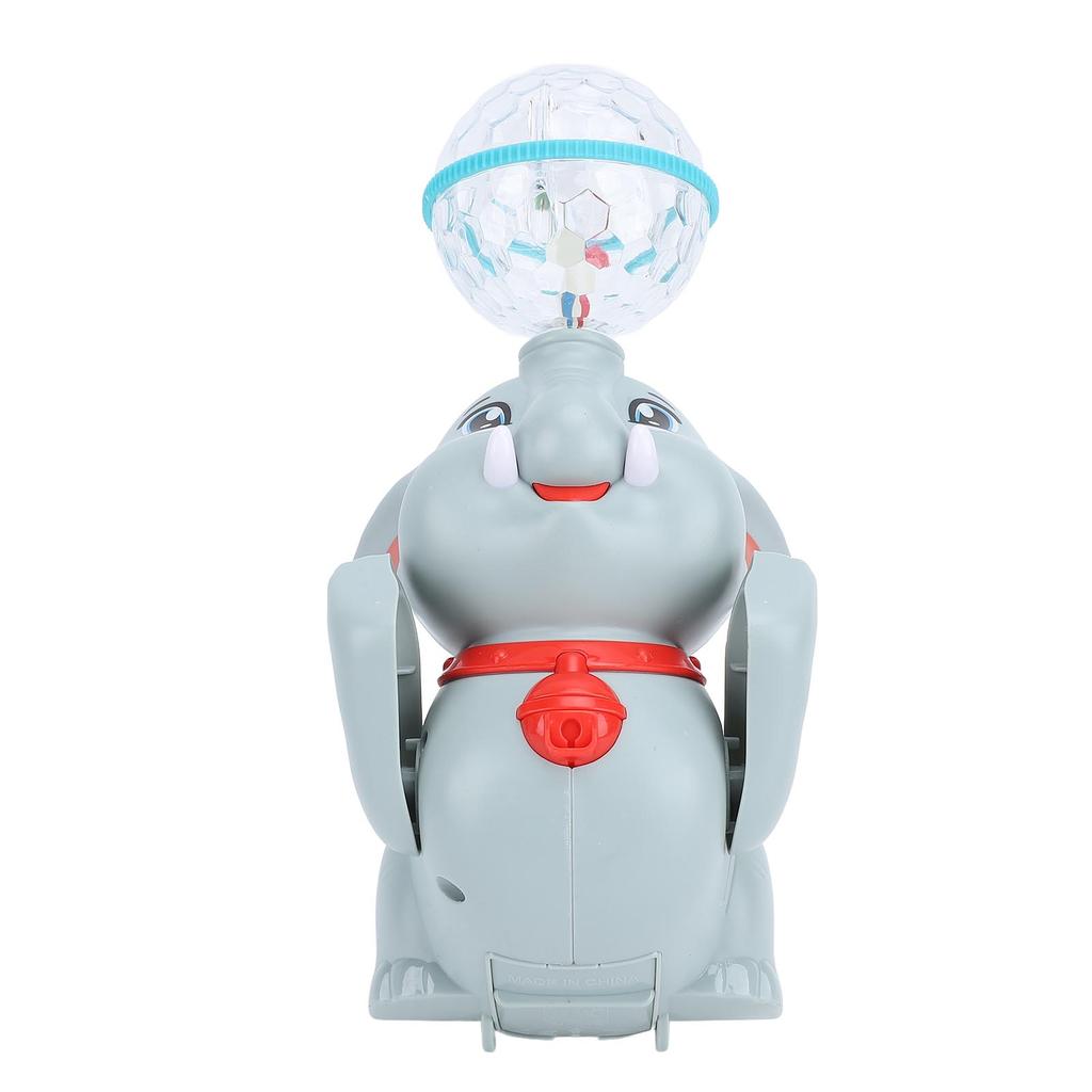 Electric Elephant Toy with Light Music Baby Light Up Toy Rotating Ball Dancing Singing Crawling