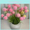 5 Decorative Artificial Flocked Ball For Party And Home Office