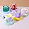Resin Cup Molds Silicone Candle Cup Molds for Epoxy Resin Making Candle Holder Pencil Cup Storage Tray Home Decoration