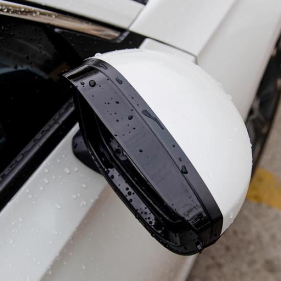 For Honda Civic -2025 Bright black Mirror Rain Eyebrow Cover