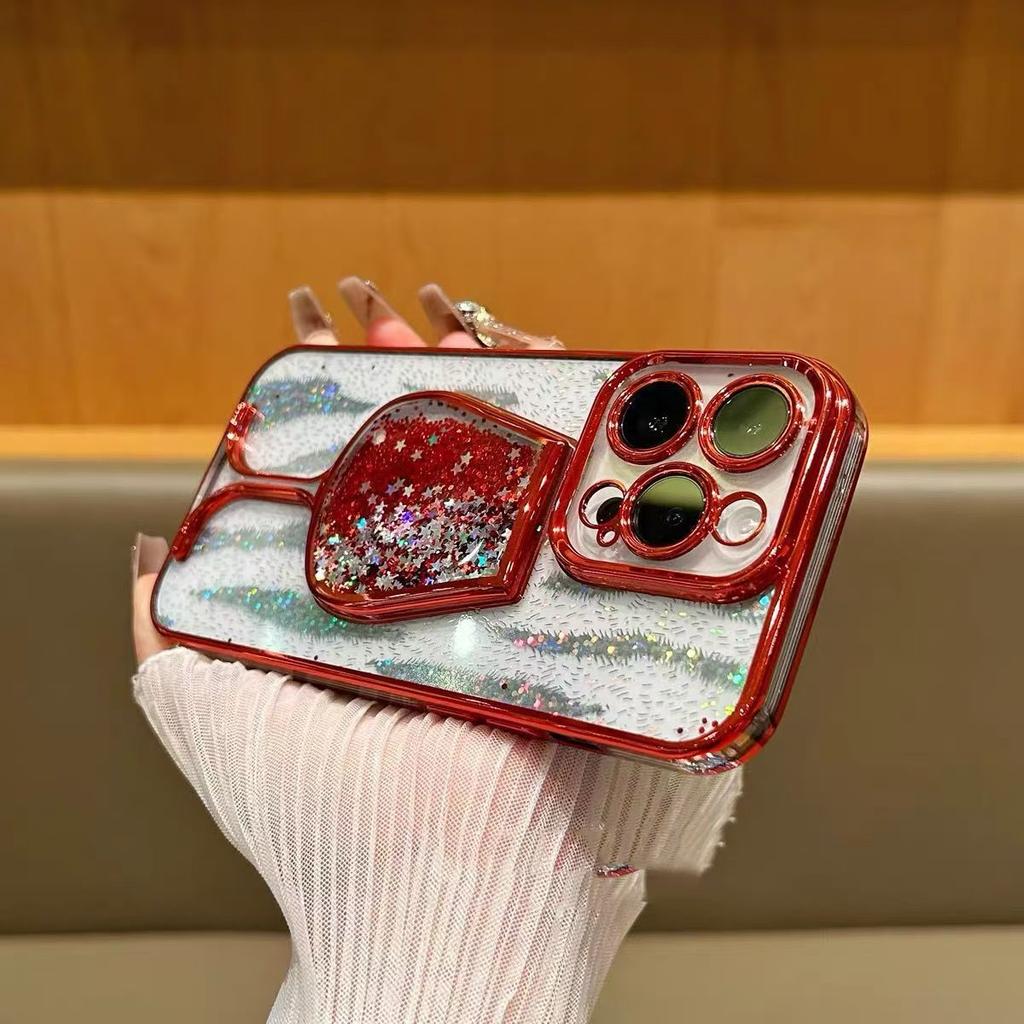 Creative and Personalized Phone Case, Suitable for IPhone16 Protective Case, Apple 15promax, Three-dimensional Flowing Sand 14plus