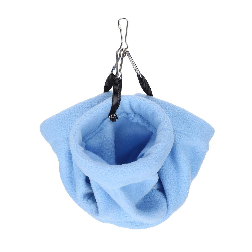 Hamster Bed Hanging Tunnel Hammock Warm Sleeping House for Rat Hamster Small AnimnalsBlue