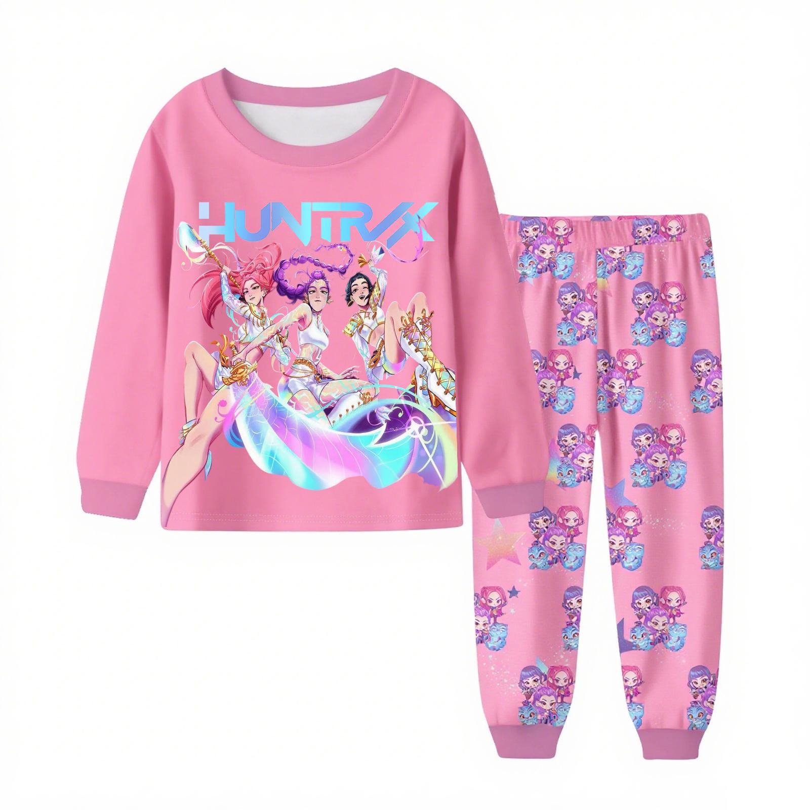 

Детский модный костюм юбка топ с круглым вырезом и длинными рукавами брюки 150