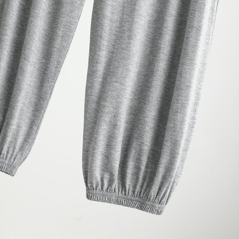 Modal Men's Mosquito-Proof Jogger Pants: Lightweight, Versatile Lantern Style for Sleep, Home, or Outdoor Wear.