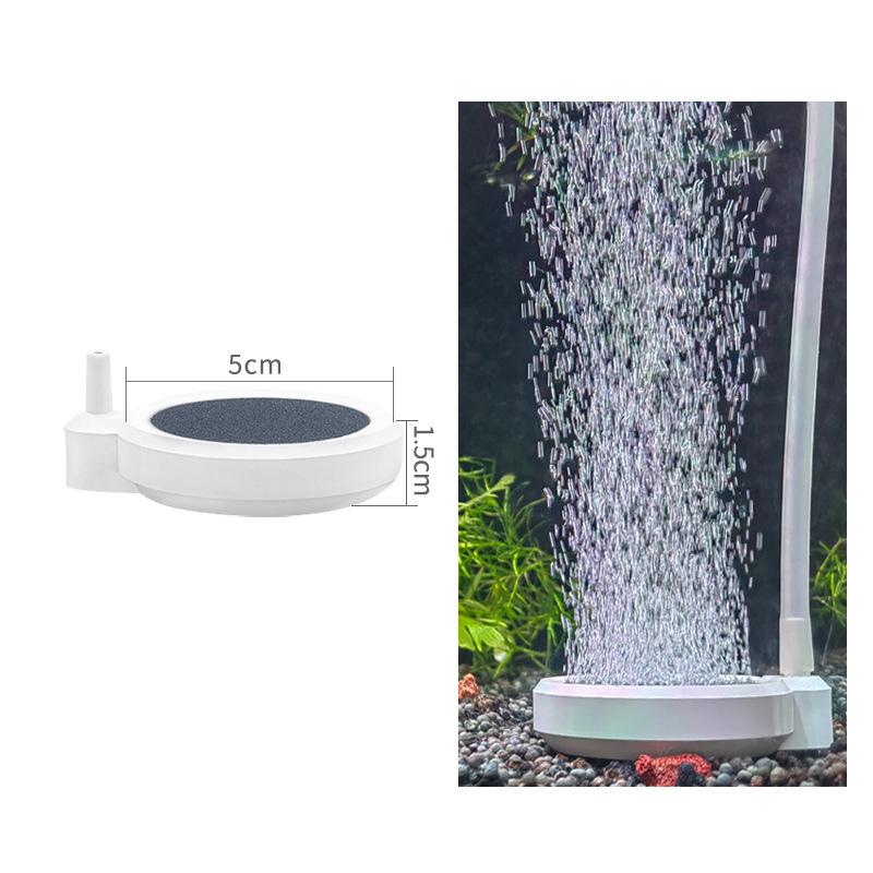 1Pcs Fish Tank Silent Bubble Stone Oxygenation Disk Low Pressure Air Refiner Fish Tank Aeration Aquarium Oxygen Pump Accessories