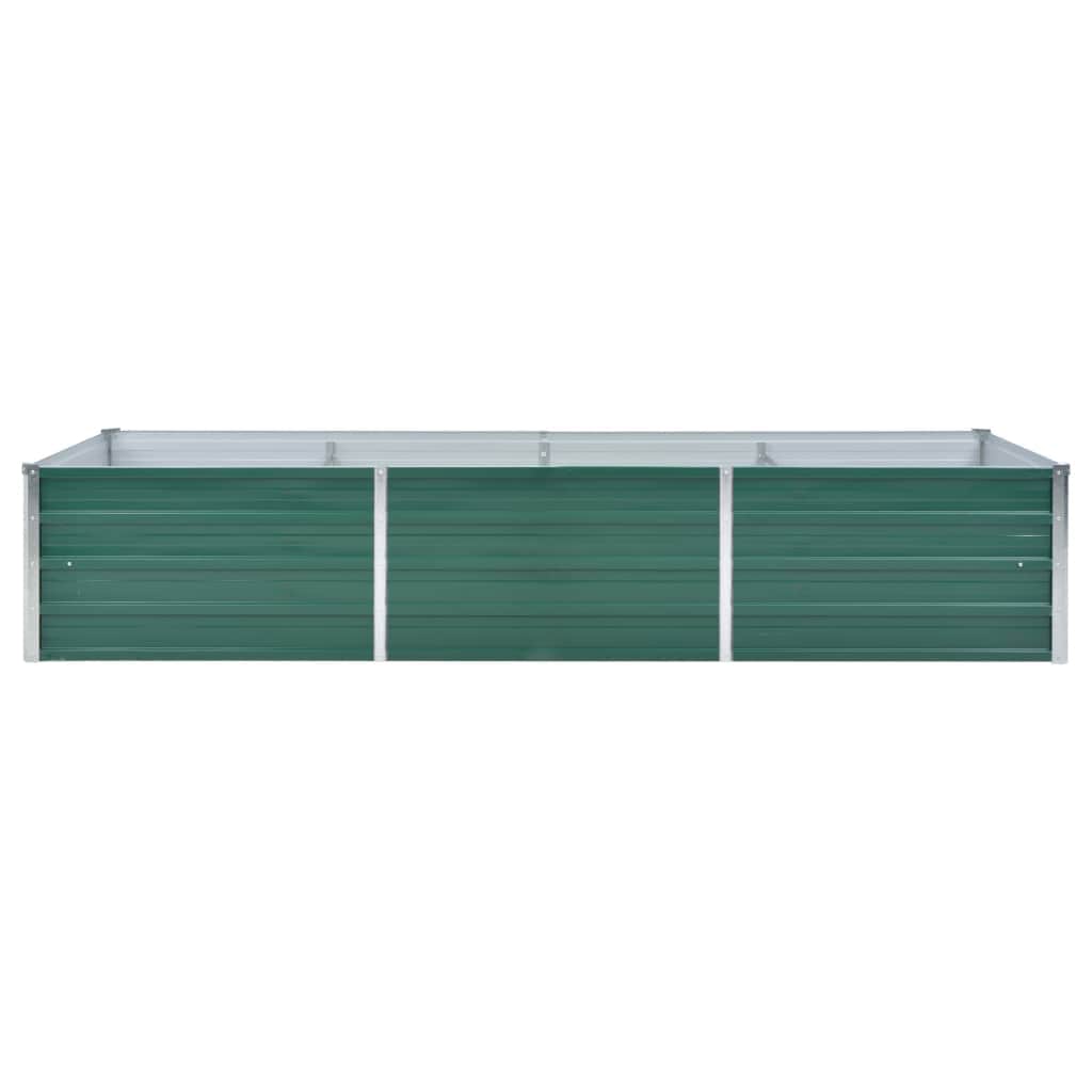 Garden Raised Bed Galvanized Steel 240 X 80 X 45 Cm Green