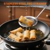 Kitchen Cooking Fine Mesh Food Strainer for Filtering Oil and Foam 1Pcs Skimmer Spoon 304 Stainless Steel Grease Filter Spoon