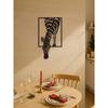 Zebra Metal Wall Art Black White Sculpture Modern Home Decor Farmhouse Living Room Office Wedding Gift