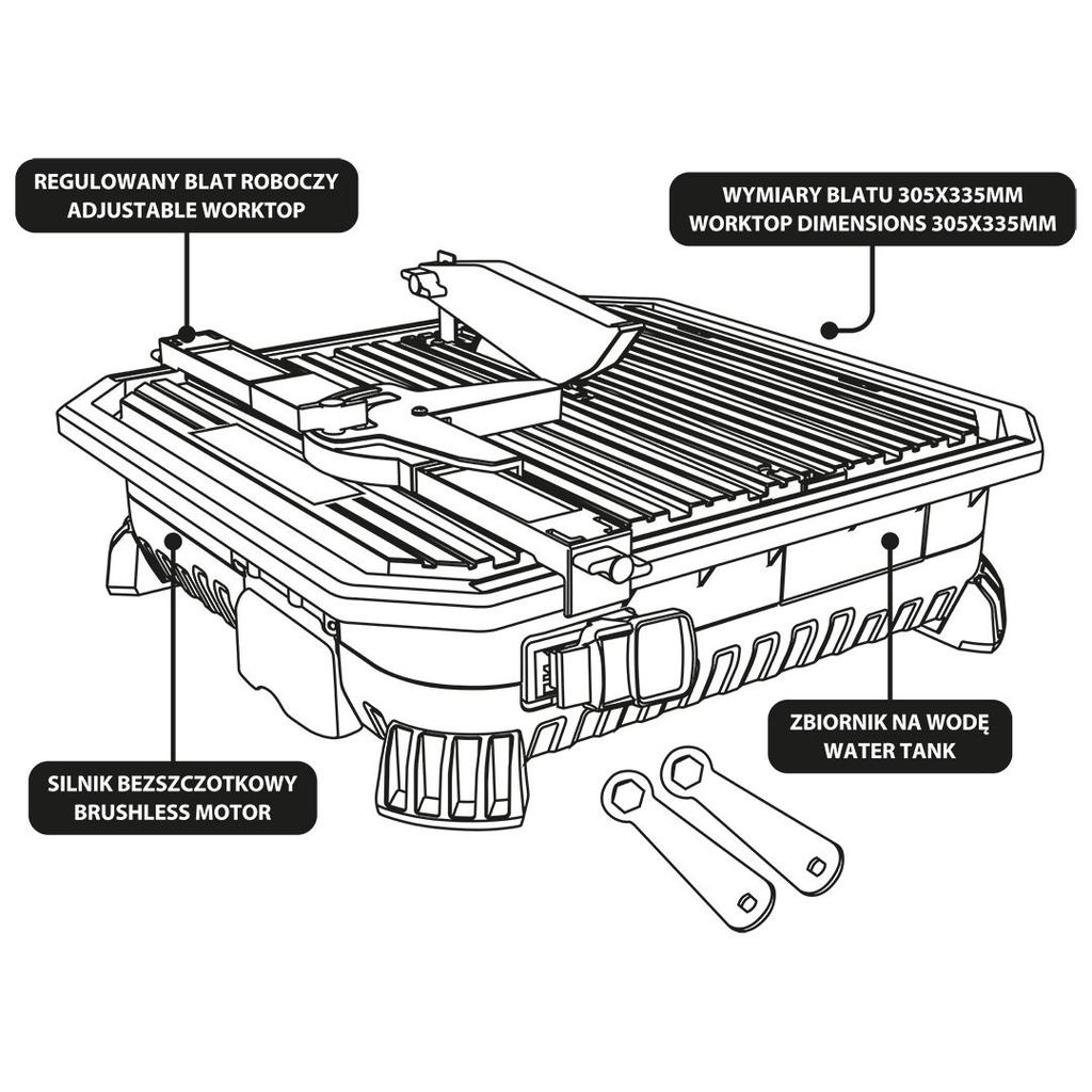 Energy Tile Cutter + 18V, Without Battery - T 58Ge138