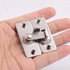90 Degree Stainless Steel Door Latch Right Angle Sliding Bending Door Lock Latch Locker Hardware Accessories with Screws