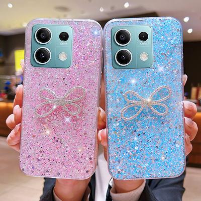 Hülle Bling Weiches Silikon Glitzer Diamant Schleife Hüllen Für Xiaomi Redmi Note 13 Plus 13C Poco X6 M6 Pro C65 Hülle