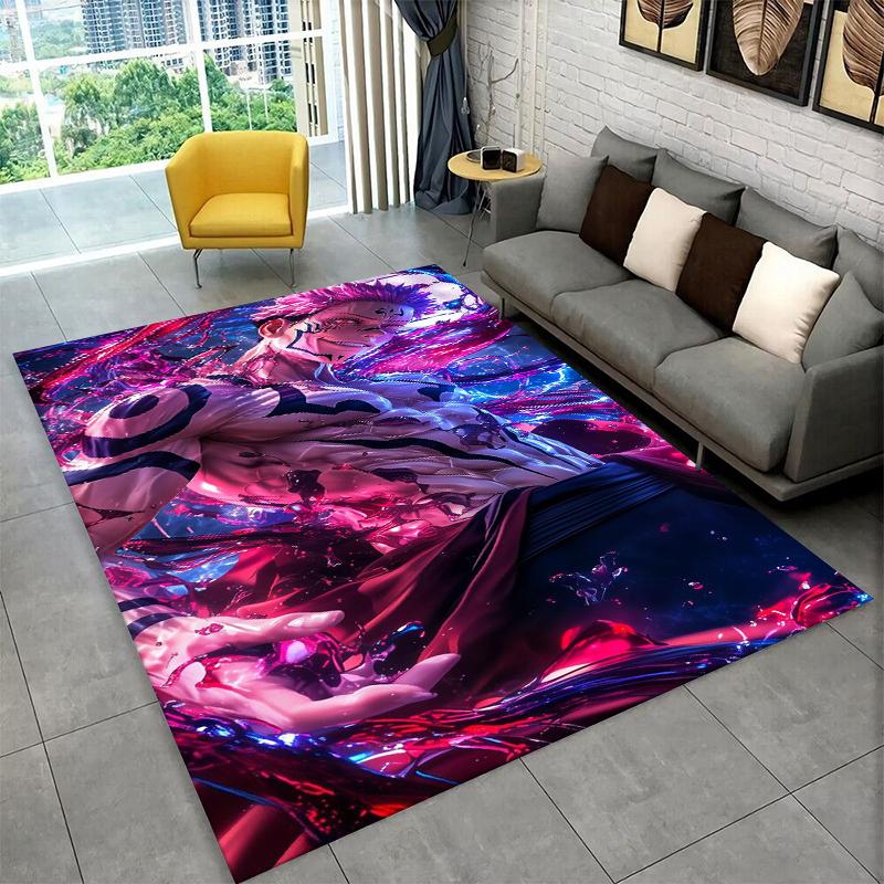 

Cartoon Jujutsu Kaisen Anime Itadori Yuj Carpet Rug for Playroom Bedroom Living Room Sofa Home Decor,kid Non-slip Floor Mat 40x60cm