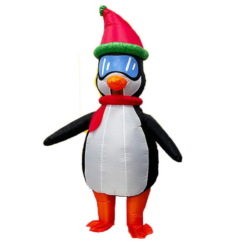 Inflatable Christmas Tree, Snowman, and Reindeer Costume for Festive Parties
