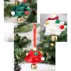Rustic Felt Christmas Bell Pendant Crisp Sound Creative Xmas Tree Pendant Mini Handmade Christmas Jingle Bells for Xmas Tree