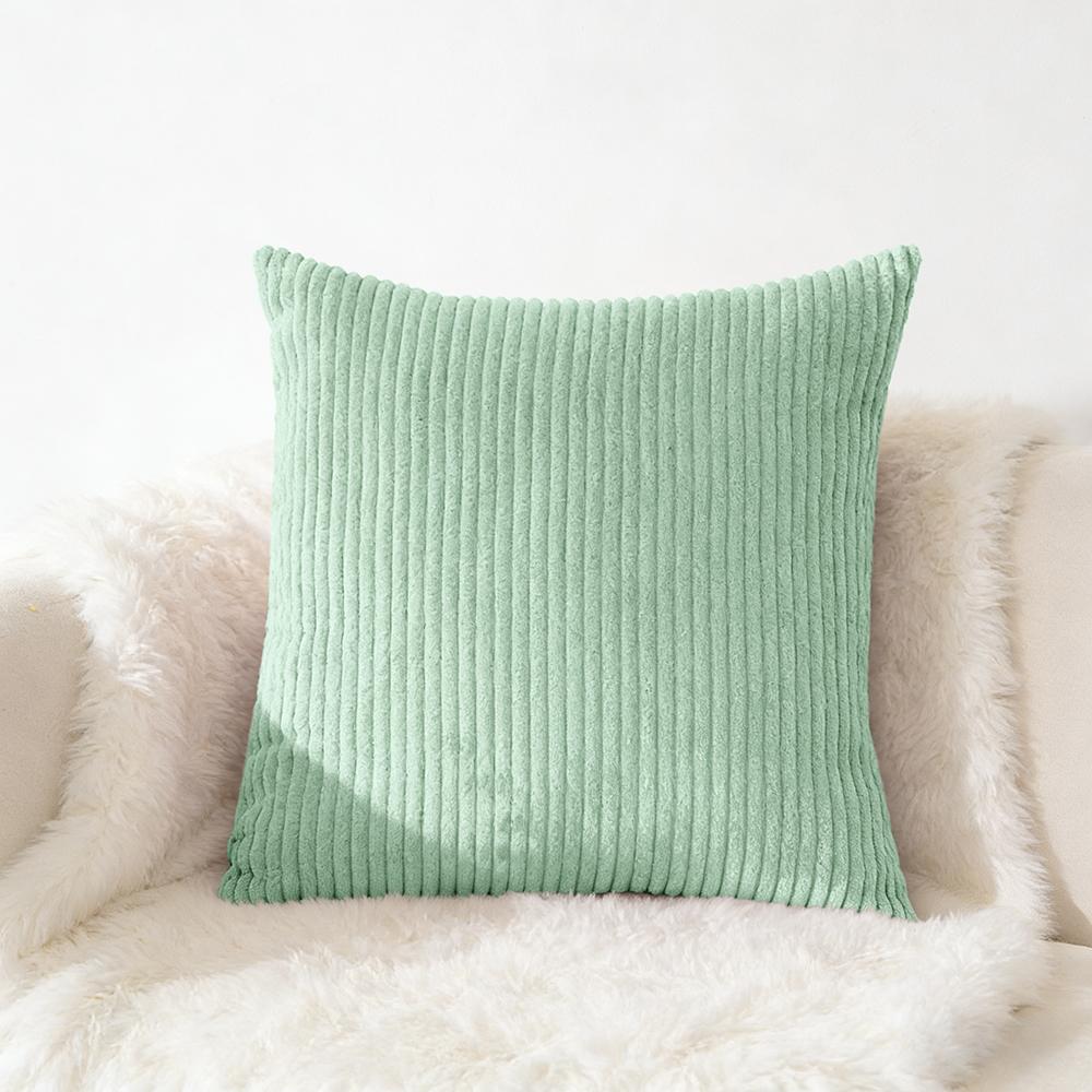 Cord Kissenbezug 40x40 45x45 50x50cm Weicher Plüsch Flanell Kissenbezug Flauschiger Sofakissenbezug für Sofa Wohnzimmer Dekoration