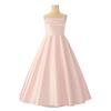 French Satin Girls' Formal Irregular Spaghetti Strap Dress - Elegant Puffy Princess Evening Gown