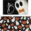 Halloween Kitchen Mat Set Happy Halloween Pumpkin Bat Spider Skull Non Slip Runner Entryway Floor Spooky Decor Washable