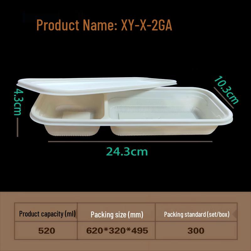 Biologisch abbaubare Take-away-Behälter aus Maisstärke mit Deckeln