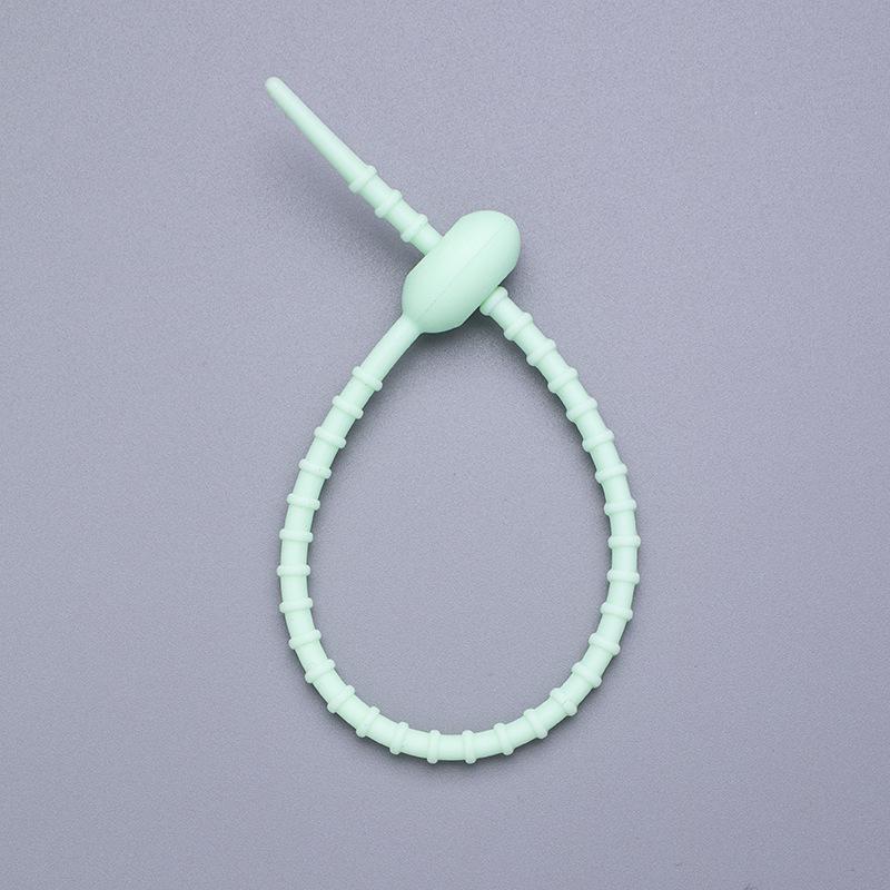 5/10PCS Silicone Reusable Bag Ties Twist Wire Fasten Cable Zip Tie for Headset Data Line Pendant Adjustable Soft Universal Tie