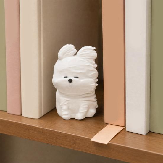 Puppy Figurine, Cute Small Dog Statue, 3D Printed Cartoon Animal Desktop Decoration for Home Office Shelf Decor, Gift for Dog Lovers