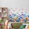 Colorful Floral & Butterfly Wall Stickers for Living Room, Bedroom, or Window