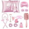 Temu No-Heat Curling Iron Set: 16-Piece Sleep Care Comb Tools Gift Box.