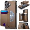 JEEHOOD J10 Flip Card Bag MagSafe Split RFID Leather Phone Case