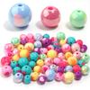 10/30pcs 12/14/16mm Love Heart Acrylic Beads Mixed Color Round Loose Beads For Jewelry Making DIY Bracelets Keychain Accessories