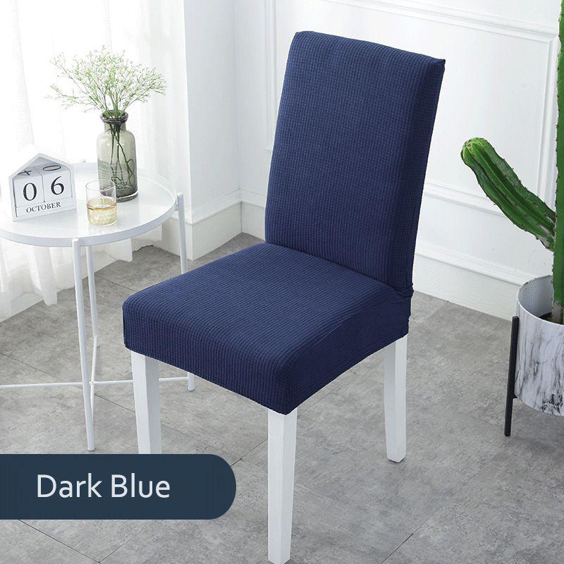 

Stretch Waterproof Fleece Allinclusive Removable Chair Cover Home Accessories DarkBlue