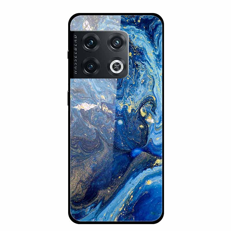 For OnePlus 10 Pro Case Marble Tempered Glass Back Cover Hard Case For OnePlus 10 Pro Shockproof Fundas NE2210 Protective Coque