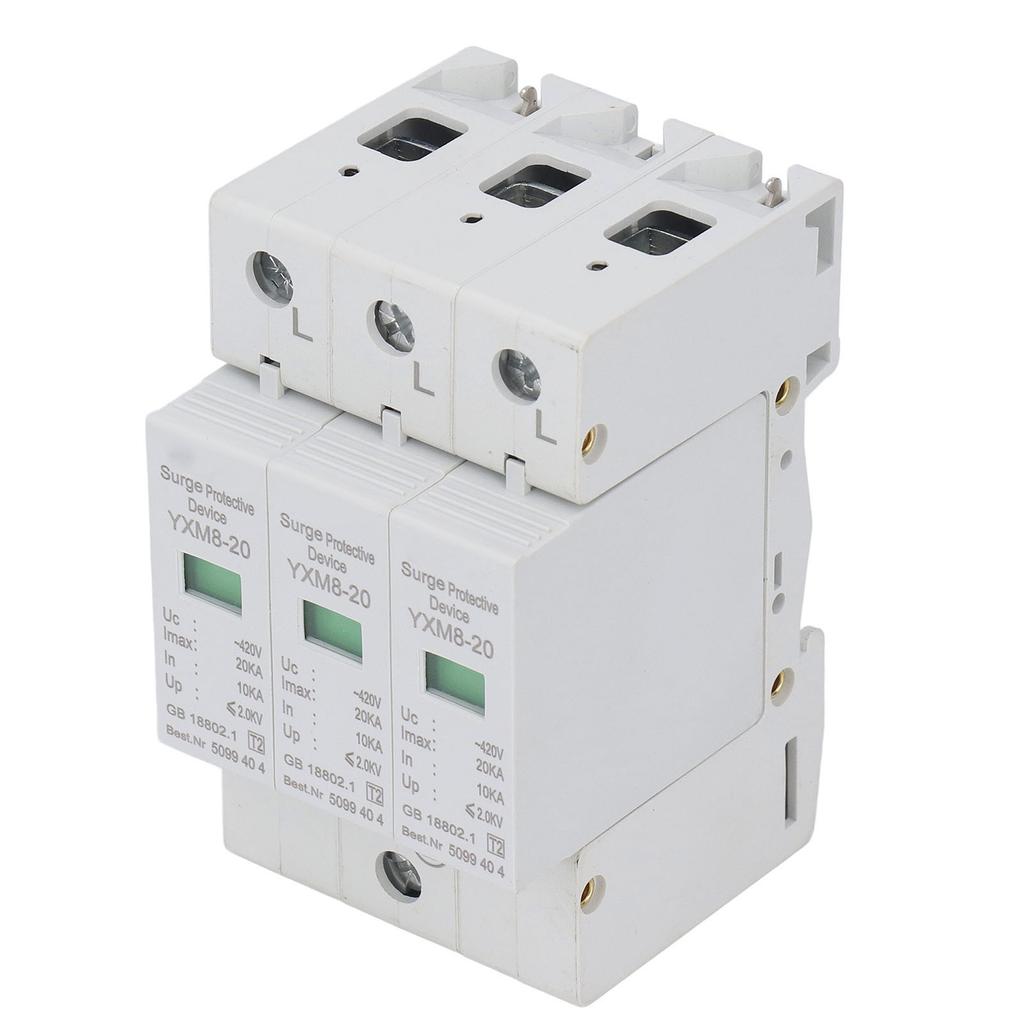 Überspannungsschutz Blitzschutz 3-phasig Flammhemmendes Schutzgerät für Zuhause 420V