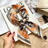 New silk satin 71 * 71 versatile foreign style simulation silk high-end temperament silk scarf middle-aged and elderly decorative scarf neck protectio
