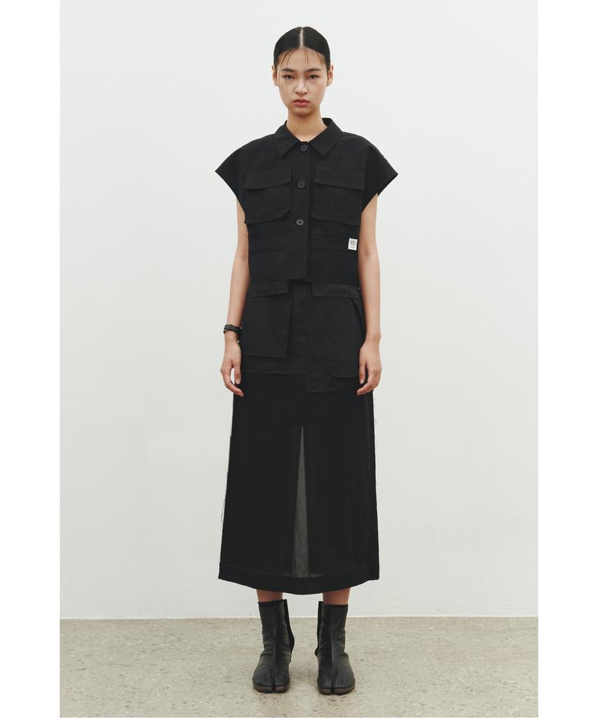 RECODE Inside-Out Sheer Skirt_Rqkam25553Bkx