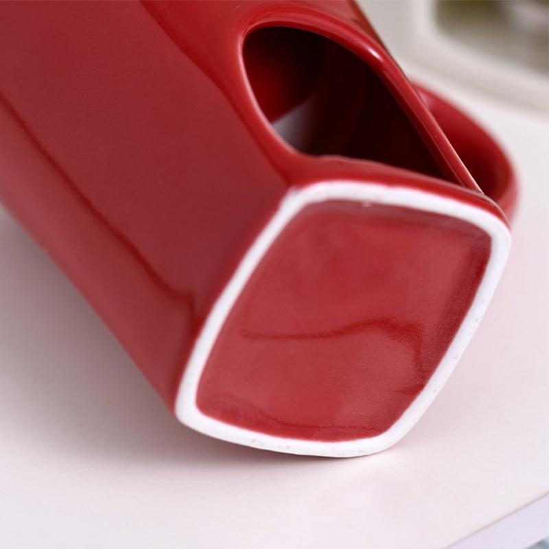 130ml Ceașcă Europeană pentru Lumânare, Ceașcă Ceramică pentru Topit Brânză, Ciocolată, Încălzit Mâncare, Ceașcă Ceramică cu Furculiță, Ceașcă de Cafea Creativă, Veselă