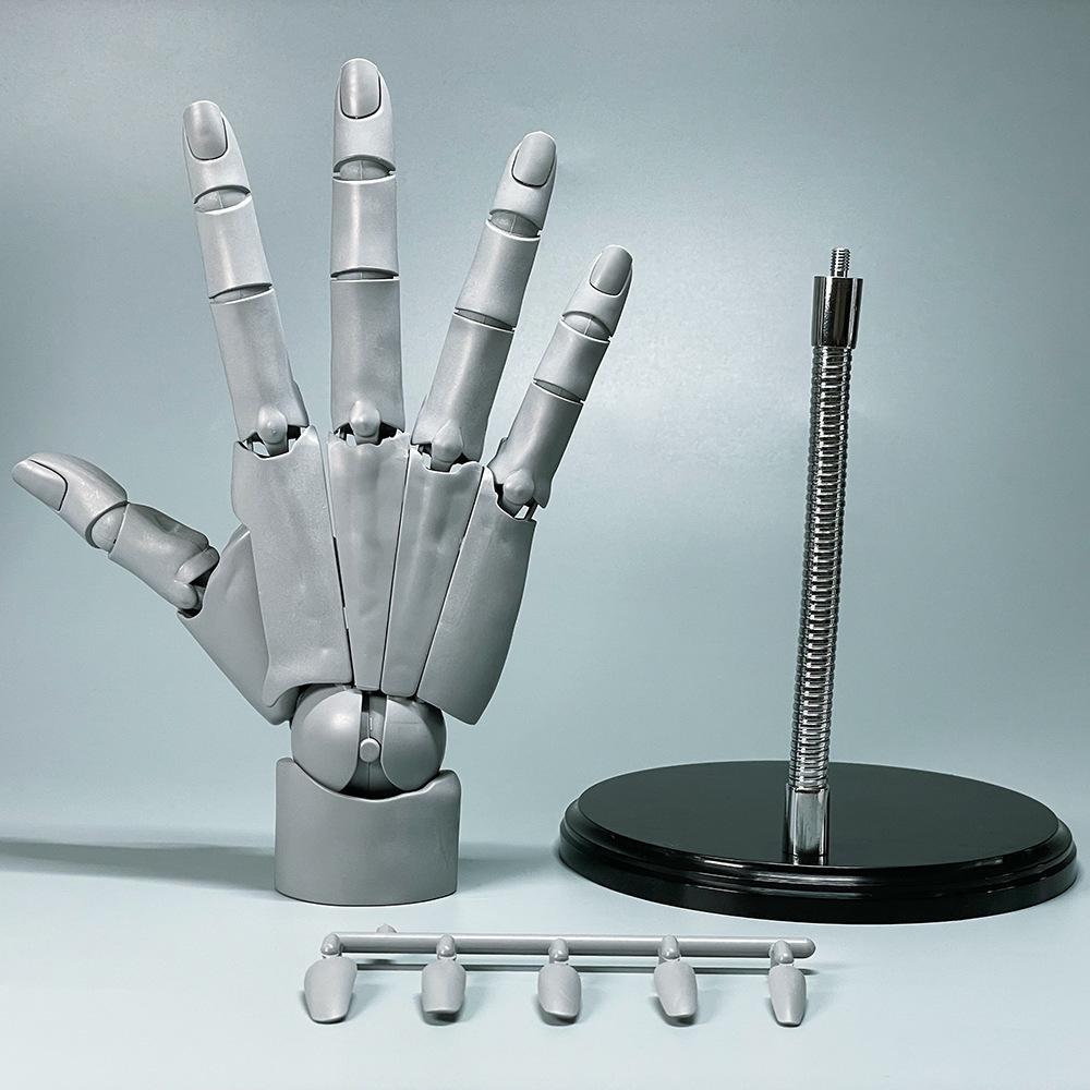 2pcs Anime Super Articulated 1:1 Hand Model with Bionic Finger Joints, Drawing Mannequin Art Figure