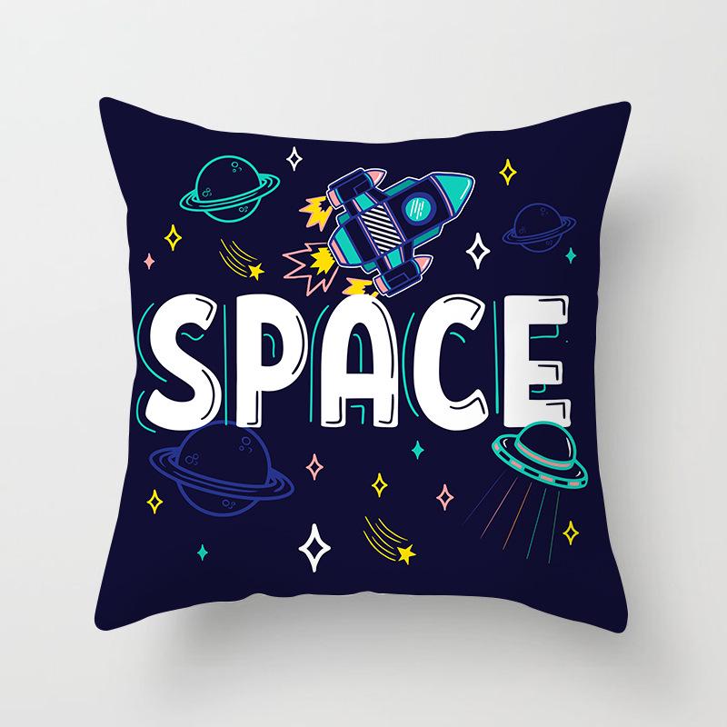 New Hand-painted Starry Sky Universe Printed Pillow Cover Home Sofa Pillow Car Cushion Back Cover