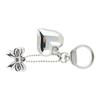Lovely Heart Shaped Keychain Pendant Small Key Adornment Lightweight Keyring Charm Bowknot Key Pendant Metal Material