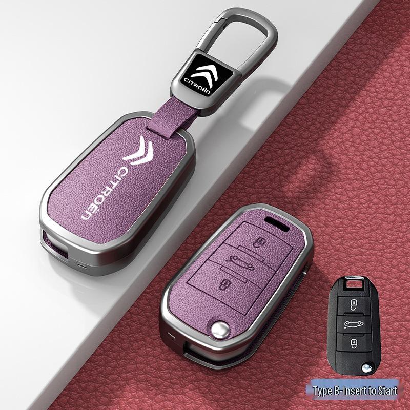 Car Key Cover & Buckle for Citroen C3XR, C4L, Tianyi, C5, C4 Sega, Elysee, C6 Models