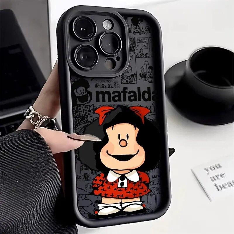 Phone Case For Huawei Honor 600 400 Lite Pro 90 200 Lite X9D X8C X8D X8A X6A X6B X7A X7B X7D PRO 5G Cartoon Mafalda Cover