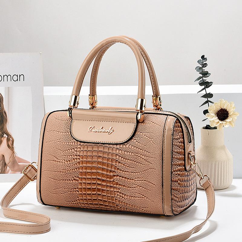 

Жіноча сумочка з крокодиловим візерунком Сумки з штучної шкіри через плече Сумка великої місткості з плечовим ременем Жіночі гаманці Робочі сумки з верхньою ручкою