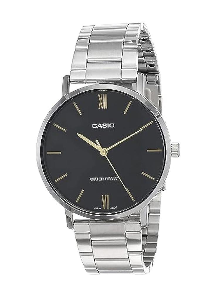 

Casio - Men s Quartz Watch with Metal Case and Stainless Steel Strap MTP-VT01D-1B чорний