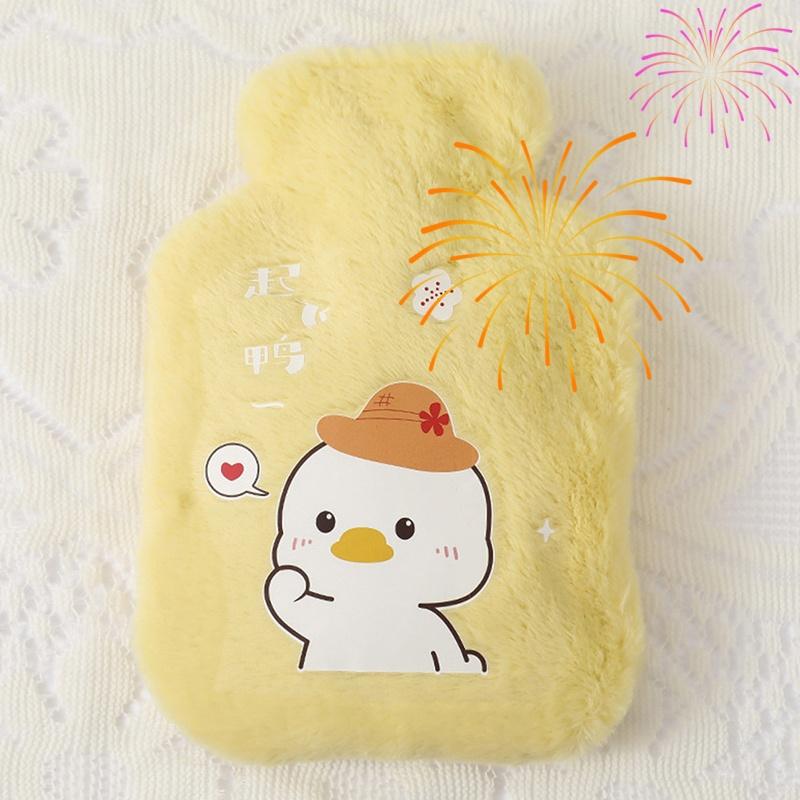 1Pc Lovely Cartoon Hand Po Warm Water Bottle Mini Hot Water Bottles Portable Hand Warmer Girls Pocket Hand Feet Hot Water Bags