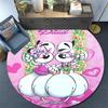 Diddl Pattern Round rug,Carpet Rug for Living Room Bedroom Playroom ,Non-slip Floor Mat,Holiday Gifts and Birthday Gifts.