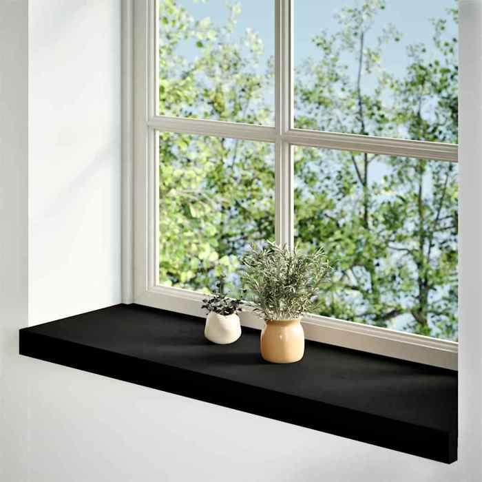 VidaXL Appuis de fenêtre 2 pcs marron foncé bois de chêne massif 4009190