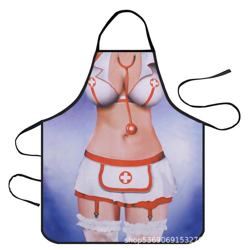 

Новинка, фартук Muscle Man - креативный забавный дизайн Female nurse old style