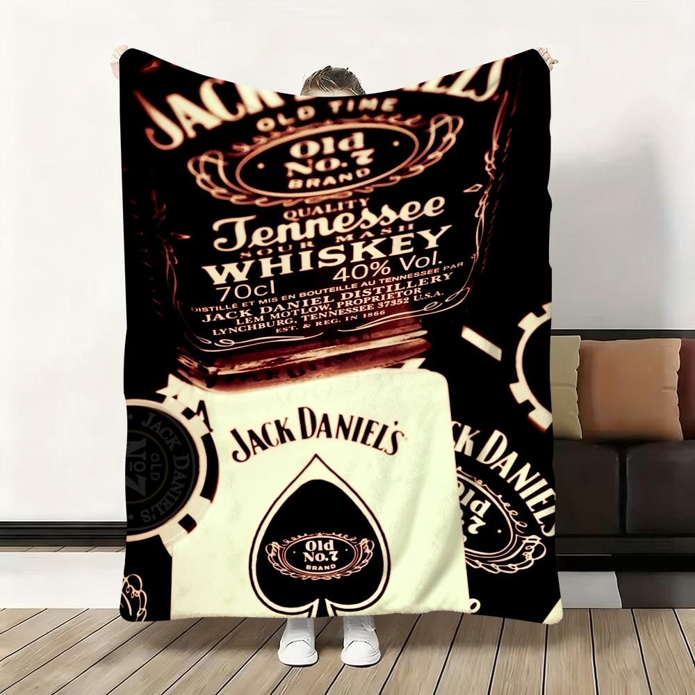 Modemarke J-Jack Daniels Überwurf Flanell Flauschig Weich Decke Warm Hautfreundlich Überwurf für Sofa Bett Büro Nickerchen Winter 30x40in