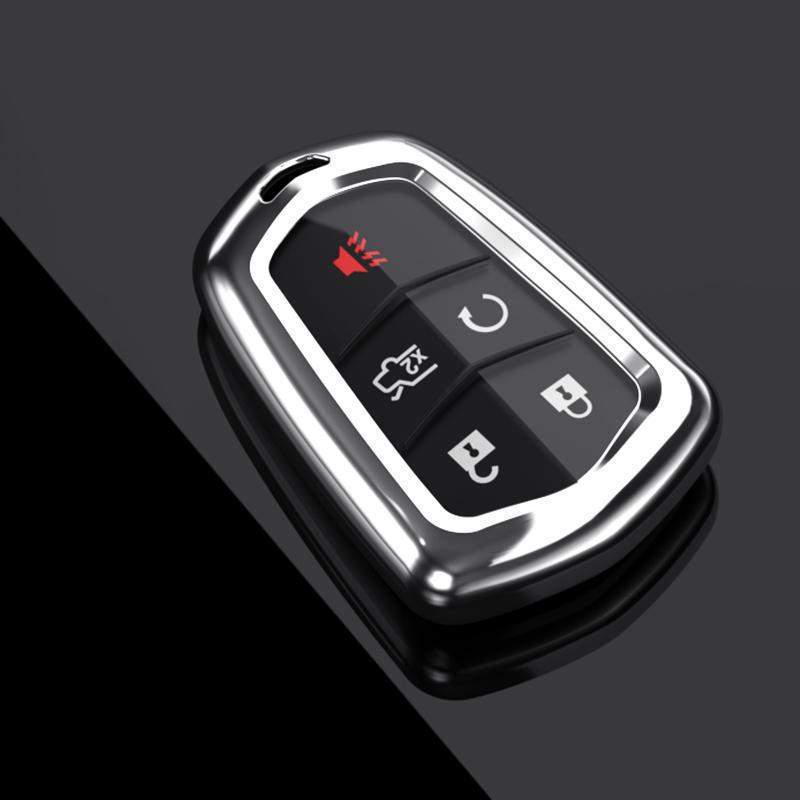 Cadillac XT5 Key Cover 2024: Luxury Full Coverage Shell with Hanging Buckle for Men & Women