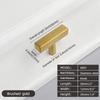 Oukali American Style Furniture Kitchen Cabinet Handle Cupboard Matt Black T Bar Square Stainless Steel Pull Handles